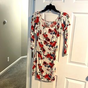 Boho off the shoulders floral dress